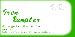 iren rumpler business card